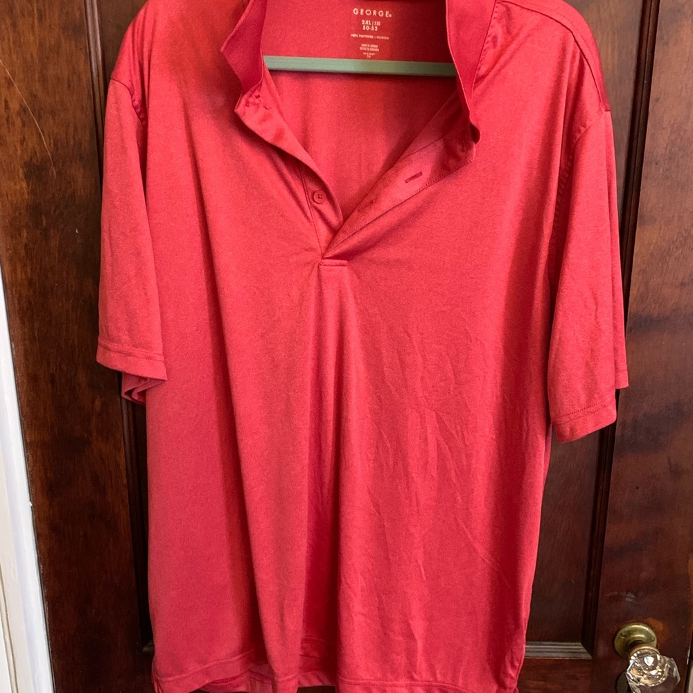 Pinkish red polo